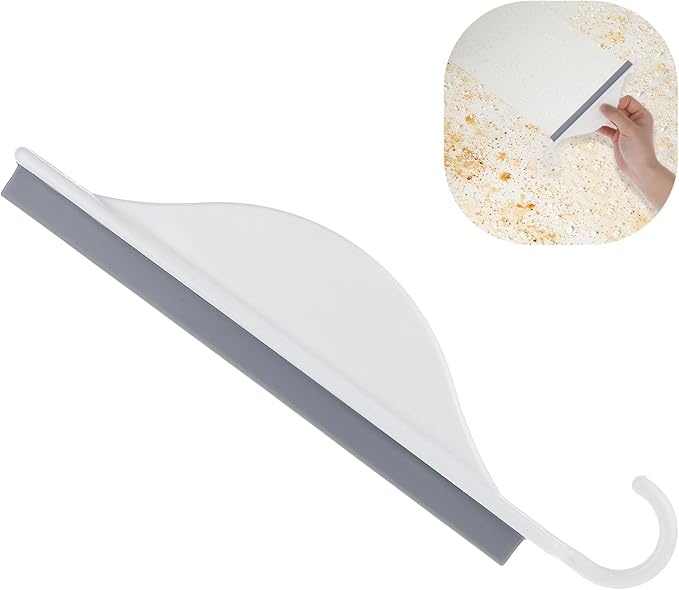 Sink Squeegee, Mini Squeegee with Hanging Hook, Silicone Mirror Squeegees, Bathroom Squeegees for Shower Cleaning Sink, Bathroom, Glass, Car Windows Wiper Scraper
