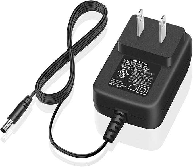 Power Cord for Turbo Scrub 360 Scrubber Brush Spin RH030 TSDX-MO6 TS-MC63 TSDX-M06 SW059075A AC Adapter Charger Power Supply with UL Listed