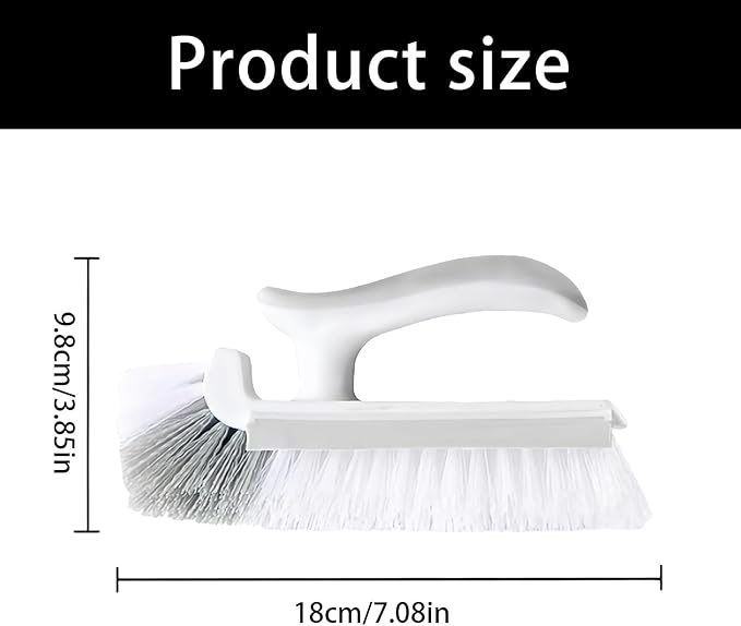 Heavy Duty Corner Cleaning Tool Flexible Bristles Storage Hole Comfort Grips Bathroom Kitchens Corner Remover Door Frame Crevices Cleaner