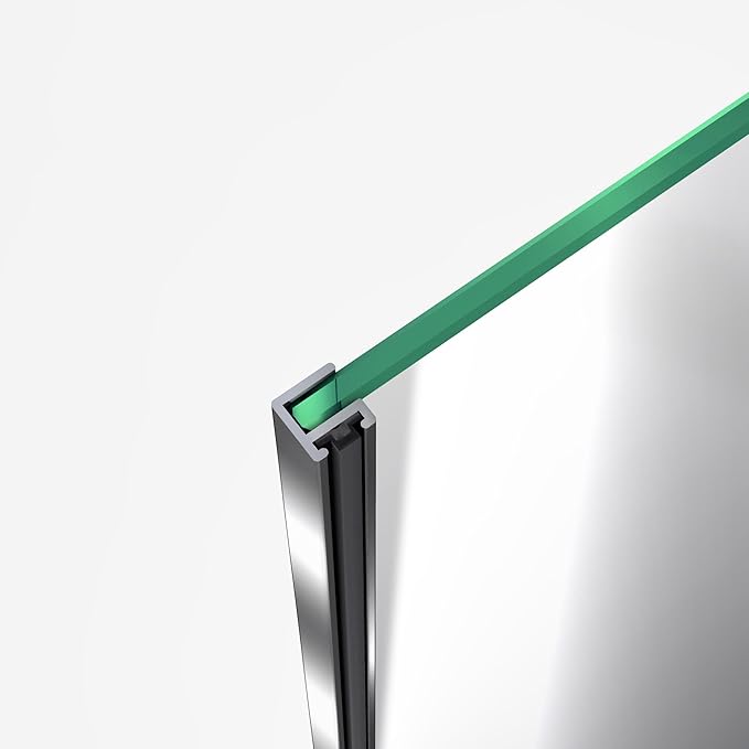 DreamLine Flex 28 - 32 inch W x 72 inch H Semi-Frameless Pivot Shower Door in Chrome