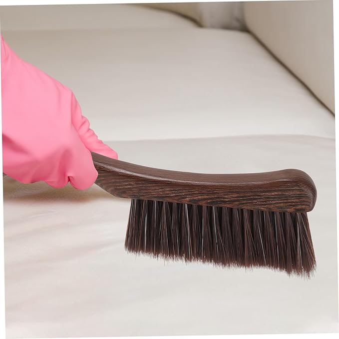 Wooden Cleaning Brush with Thick Ergonomic Handle for Efficient Dust Removal from Mattresses and Furniture Durable Design for Home Use