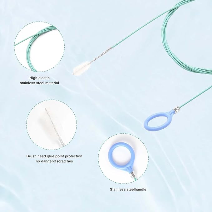 Car Sunroof Drain Cleaning Tool,78 Inch Extra Long Drain Cleaning Brush Flexible Drain Cleaning Tool for Car,Car Sunroof Drain Hole Cleaner for Drains, Sewers, Windshields