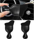 2PCS Car Interior Dust Brush, Soft Scratch Free Auto Detailing Brushes, Universal Vehicle Interior Cleaning Tool for Automotive Dashboard, Air Vents, Leather (Black)