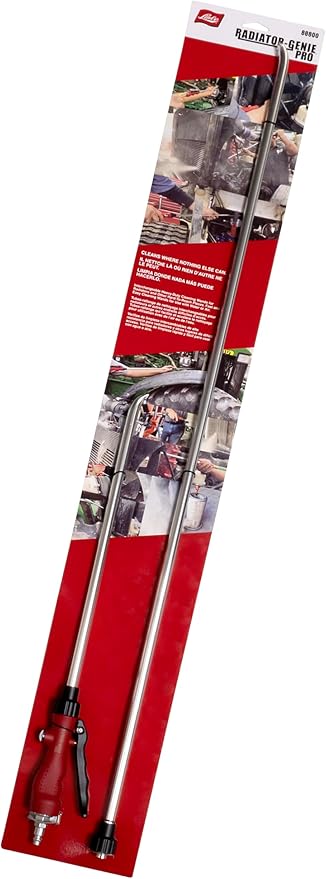 Lisle 88800 Radiator Genie Pro Interchangeable Heavy-Duty Air and Water Cleaning Wands for Radiators and Other Hard-To-Reach Places