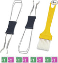 Keycap Puller Switch Pluller with Keyboard Cleaning Brush for Mechanical Keyboard, Stainless Steel Key Removal Tool