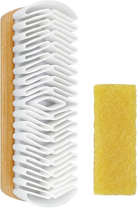 2Pcs Suede Shoe Brush and Eraser Suede Nubuck Cleaning Brush for Shoes