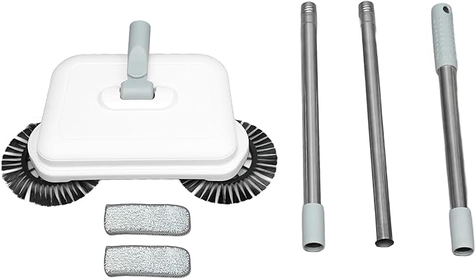 ZJchao Carpet Sweeper, Manual Sweeper Floor Cleaner Sweeping Mopping Machine Manual Carpet Sweeper Multi Purpose Hand Push Sweeper for Office Low Carpets Rugs Undercoat Carpets Pet Hair