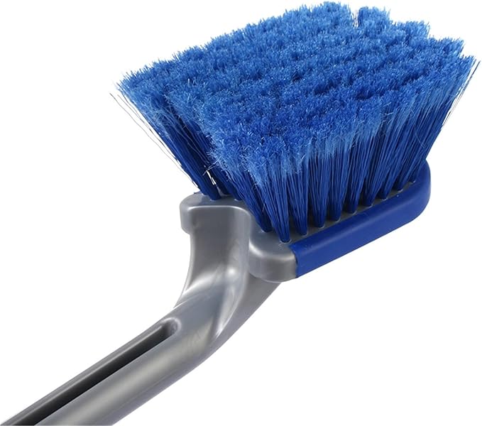 Car Tire Cleaning Brush Long Handle Wheel Brush Exhaust Pipe Cleaning Brush for Gm Truck,Motorcycle,Bicycle,Multi-Function Cleaning Tool