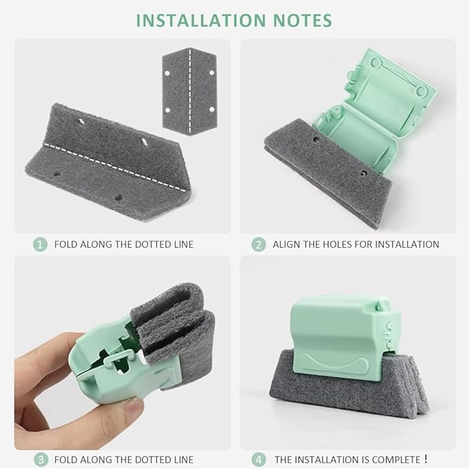 Magic Window Track Cleaner, 2024 New Window Groove Cleaning Brush Tools Set, Creative Cleaner Brushes Tools for Window lides Gaps, Sliding Door Track, Tile Lines Shutter Car Vents (Mixed, 6PCS)