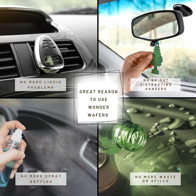 Wonder Wafers 250 Count Unwrapped Automobile Professional Use Air Fresheners Car and Truck Detail (Nu Car)