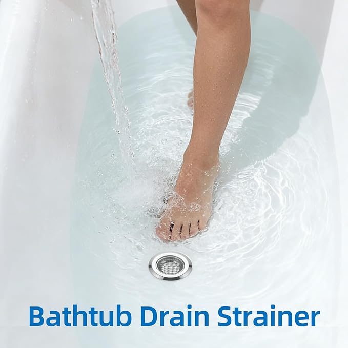 Diameter 2.16in Stainless Steel Sink Drain Strainer for Wash Basin，Bathroom Sink，Shower Drain Hair Catcher，Bathtub Drain Hair Catcher