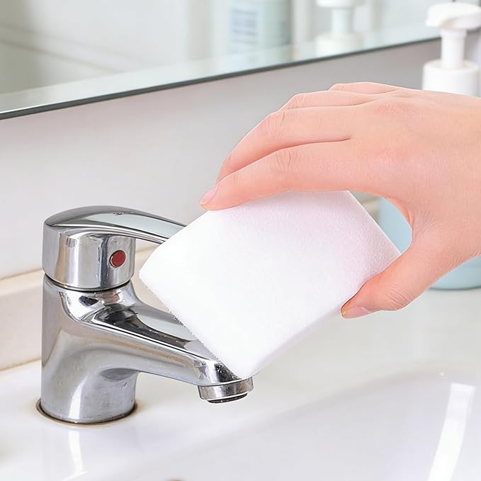 10Pcs Melamine Foam Sponge, 2X Density Magic Cleaning Eraser, Durable Multi-Surface Scrubber for Kitchen, Bathroom, Wall, Shoe, Car, Sink & Floor Household Cleaning Essentials(10 Pcs-2X Density)