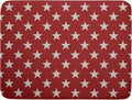 Patriotic July of 4th Red Star Dish Drying Mat for Kitchen Counter 18x24 Memorial Independence Day Absorbent Reversible Microfiber Drying Mats Kitchen Countertop Protector Dishes Drainer Rack Pad