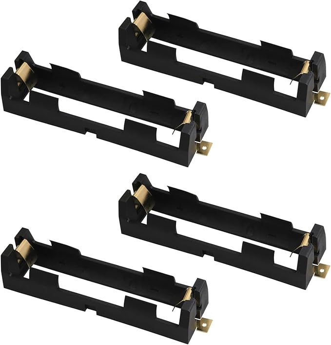 4PCS 18650 SMD Battery Clip Holder Box Case 18650 Battery Copper Contacts Battery Storage Box Case Holder