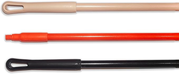 SPARTA Fiberglass Broomstick Replacement Broom Handle with Acme Threaded Tip for Industrial Cleaning Tools, Fiberglass, 60 Inches, Tan