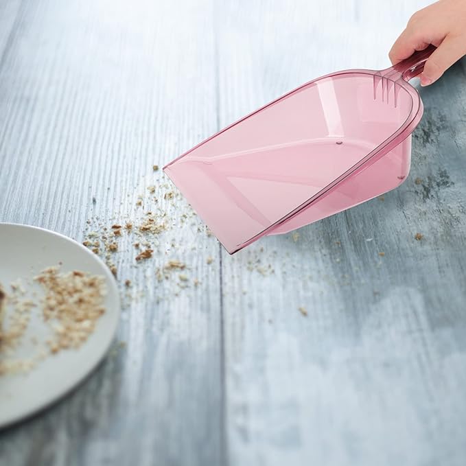 Dustpan Lightweight Handheld Dustpan Ergonomic Handle Capacity for Kitchen Home Bar Party