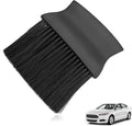 Car Detailing Brush with Ultra Soft Bristles Automotive Interior Cleaning and Dusting Tool for Dashboard Air Vents Leather Computer and Scratch Free Surfaces (Black)