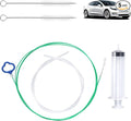 Auto Sunroof Drain Cleaning Tool Kit, 118in Long Pipe Cleaners Unclogger with Tube Cleaning Brush Syringe Hose Syringe Flexible Soft Drain Brush for Car Automotive Sun Roof Trunk Wiper Hole