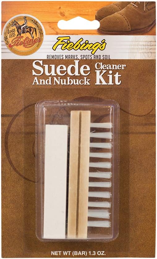 Fiebing's Suede & Nubuck Cleaner Kit - Remove Stains & Clean Shoes Boots Bags Coats, More