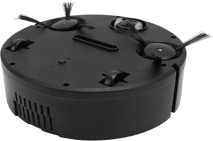 ZJchao Smart Multifunctional USB Charging Mini Robot Vacuum Cleaner for Household Wooden Flooring Tile Carpet Sweeping Robot (Black)