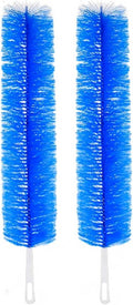 2 Pcs Zylphion Fan Cleaning Brush, Bendable Fan Cleaner Flexible Small Space Crevice Cleaning Tool Duster for Box Fan, Floor Fan, Stand Up Fan, Air Vent, Heater Vent, Car Interior