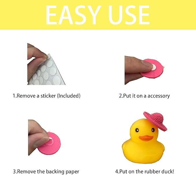 Rubber Duck Accessories 49PCS - Christmas Decorations for Rubber Duck - Cute Xmas Accessories Santa Claus Hats Gloves Snowflakes Antlers Candy Cane Socks Bells for DIY