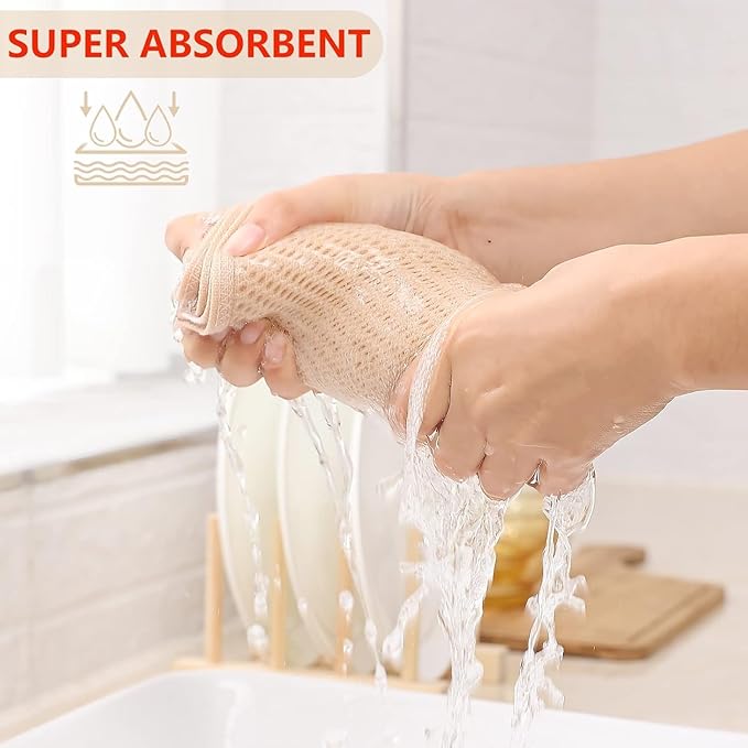 Kitinjoy 100% Cotton Waffle Weave Kitchen Hand Towels (13 X 28 Inches, Mixed Color), 12-Pack Super Soft and Absorbent Dish Towel for Drying Dishes