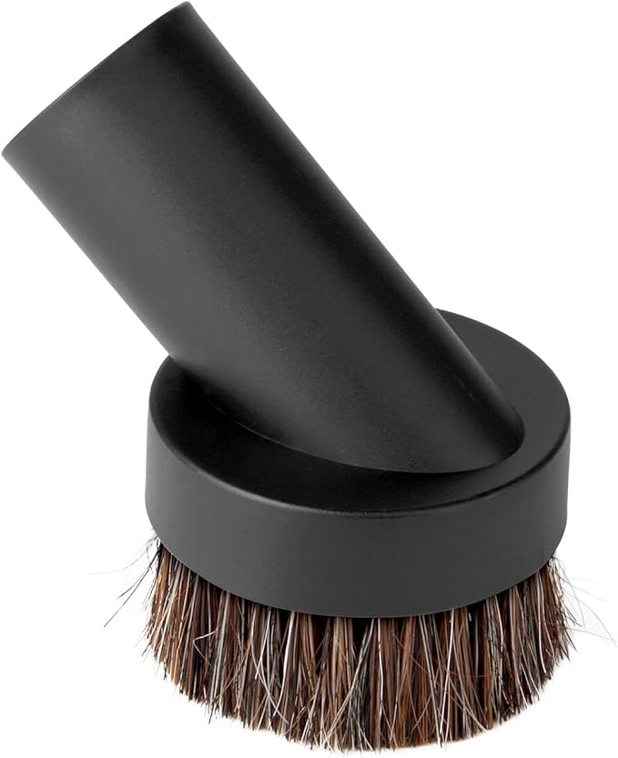 Lamoutor 2Pcs Soft Bristle Vacuum Brush Round Brush Vacuum Attachment Universal Vacuum Dust Brush for Most Vacuum Cleaners Accessories