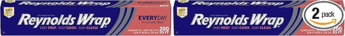 Reynolds Aluminum Foil, 200 Square Feet | Pack of 2