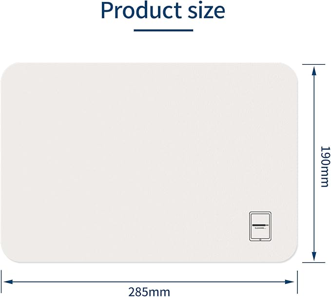2 Pack Microfiber Suede Polishing Cloth for Tablets,Universal 11/12/13/14" Screen Cleaning Cloths Body Lens Cleaning Remove Oil Stains and Fingerprints for iPad,Galaxy Tab,Surface(White/Grey)
