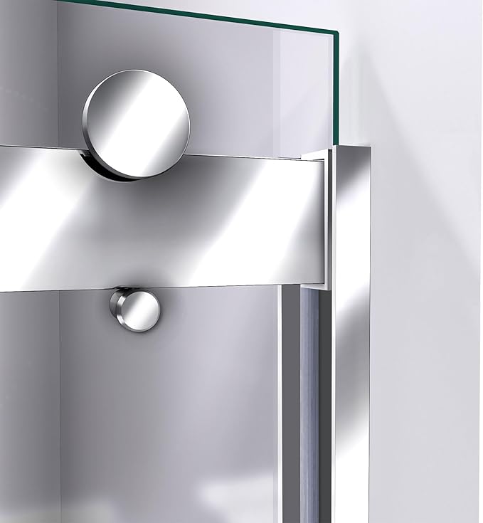 DreamLine Sapphire 56-60 in. W x 60 in. H Semi-Frameless Bypass Tub Door in Chrome, SHDR-6360602-01