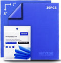 20 Pack Microfiber Glasses Cleaning Cloths - Glasses Wipes Ultra Soft & Reusable Eyeglass Lens Cleaner for Eyeglasses, Cameras, Phones