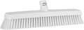 Vikan 31755 16" Heavy-Duty Push Broom, Soft/Stiff, White