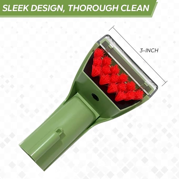 Replacement Green 3" Tough Stain Brush Tool with Removable Nozzle for Better Cleaning for All Bissell Carpet Cleaner Machines