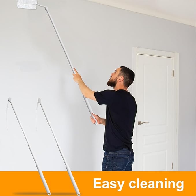 Yeebeny 2 Pcs Replacement Handles Compatible with Swiffer Duster Refill, 3 Ft Swiffer Handles Only, Extended Pole, Adjustable Length for Removal Duty Duster Refills