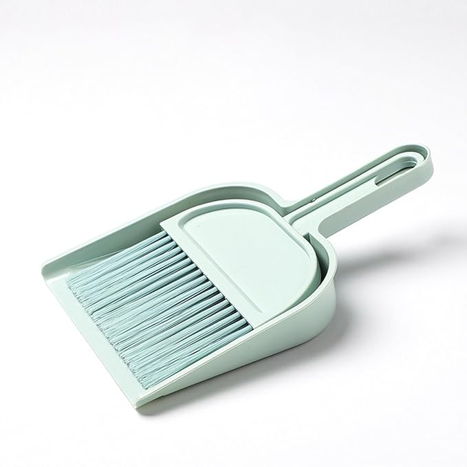 Dust Pan, Lightweight Mini Handheld Handheld Broom and Dustpan Set with Handle,Household Portable Compact Broom and Dustpan Set for Outdoor Table Cleaning Indoor Kitchen Pet Home Sweeping Camping