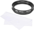 MECCANIXITY 30mm Circular Polarizer Filter, Double Sided Multi-Layer Coatings Polarizing Filter with Cleaning Cloth for Camera Lens