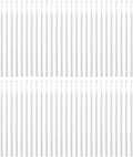 100 Pack Phone Charge Port Cleaning Tool kit,Bendable Mini Soft Round Brushes Cleaner Compatible with iPhone 11 Pro Speaker Tablet Camera Laptop Computer Smartphone, White