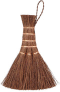 Mini Palm Broom Whisk Sweeping Hand Handle Broom, Mini Metal Brush, Handcrafted Bristle Hand Broom, Desk Washing Brush Computer Keyboard Desktop Car Table Tea Cup Duster Decoration