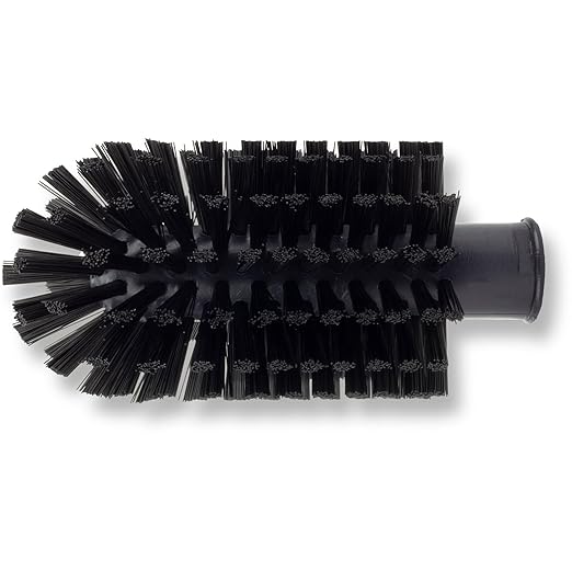 SPARTA Industrial Tank Brush Head Pipe Brush Head, Drain Brush with 3/4" Thread Hole (Handle Not Included) for Commercial Use, Plastic, 3 x 5.9 Inches, Black
