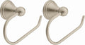 Moen Preston Collection Spot Resist Brushed Nickel Single Post Toilet Paper Holder, Wall Mounted Toilet Roll Holder, DN8408BN (Pack of 2)