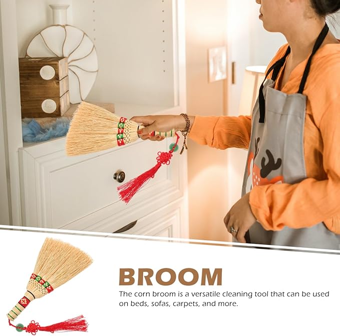 Corn Whisk Broom Handheld Brush Small Whisk Bed Desktop Sweeping Small Corn Broom Household Cleaning