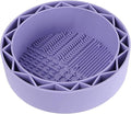 Pen Brush Washer, Watercolor Brush Cleaner, Silicone Brush Bowl Clean, Brush Holder Cleaner, Watercolor Painting Water Cup for Acrylic Oil Painti (1Pcs Purple)