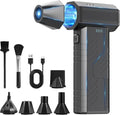Compressed Air Duster, 8000mAh 130,000 RPM Keyboard Cleaner, Replace Compressed air can, Computer Accessories for Outdoors, PC, Electronics, Snow and Car Dust Off