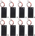 8pcs 3X AAA Battery Holder 4.5V AAA Battery Holder with ON Off Switch 3X 1.5V Batteries Charger Holder Spring Clip Storage Box Cell Cable