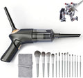 Model Cleaning kit/4-in-1 Portable Car Vacuum & Precision Makeup Brush Set for Action Figures, Statues & Collectibles – Rechargeable Mini Dust Cleaner with Soft Brushes for Safe, Scratch-Free Cleaning