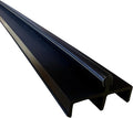 KC Hardware Premium Vinyl Sliding Door Track with Stainless Steel Cover - Ideal for Glass and Screen Doors, Home Improvement and Patio (72 Inches, Black)