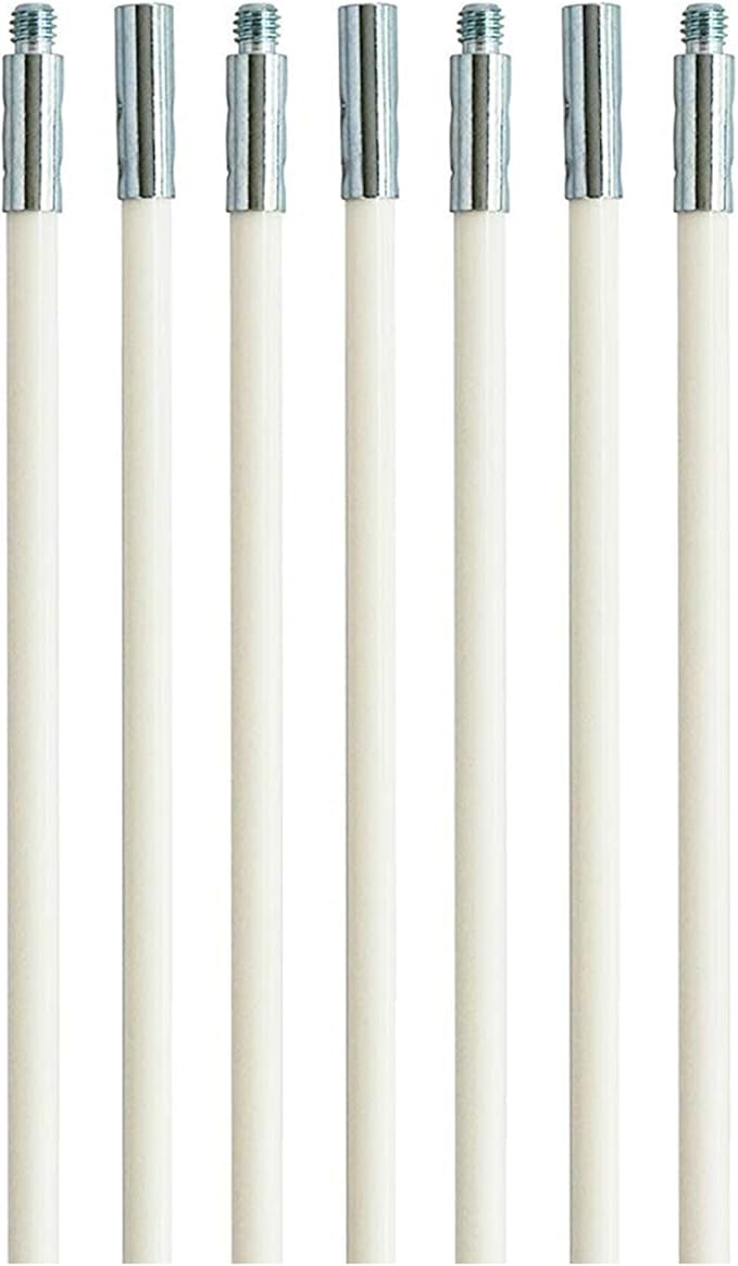 Dryer Vent Cleaner Kit: Dryer Vent Cleaning Rods as Accessories, Only Rods Not Including Brush Head,Extends to Your Require Size (18)