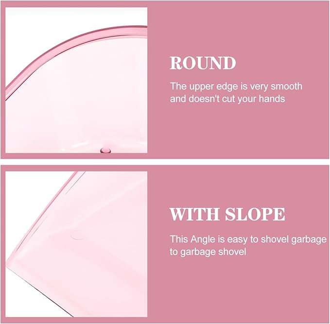 Dustpan Lightweight Handheld Dustpan Ergonomic Handle Capacity for Kitchen Home Bar Party