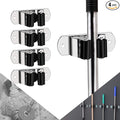 CWOVRS Broom Holder Wall Mount, 4 Pack Mop Holder Stainless Steel Mop and Broom Holder Heavy Duty Broom Hanger Wall Mount for Kitchen Garden Garage etc.
